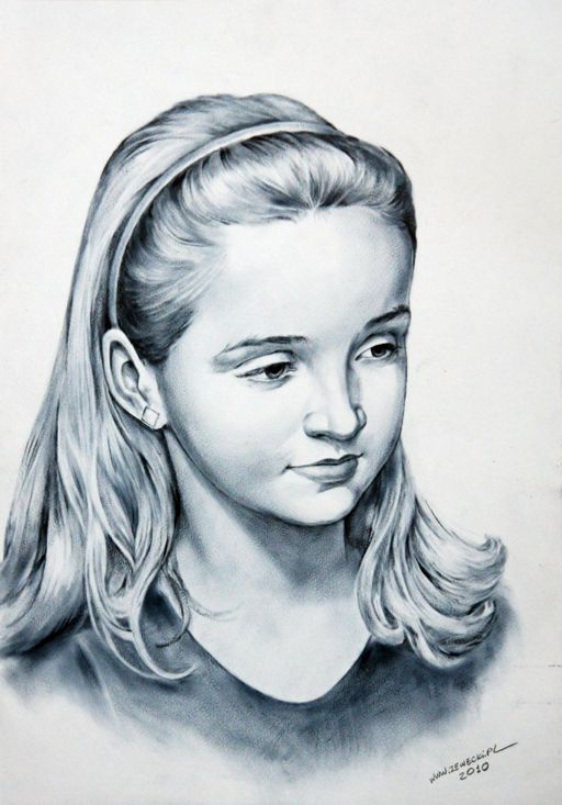 portret dziewczynki ze zdjêcia
